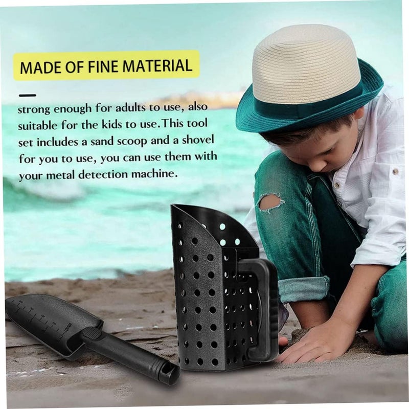 woobles Metal Detection Shovel, Sand Scoop Shovel Set Treasure Digging Tool with Handle for Metal Detecting 2PCS, Treasure Digging Tool - Image 4